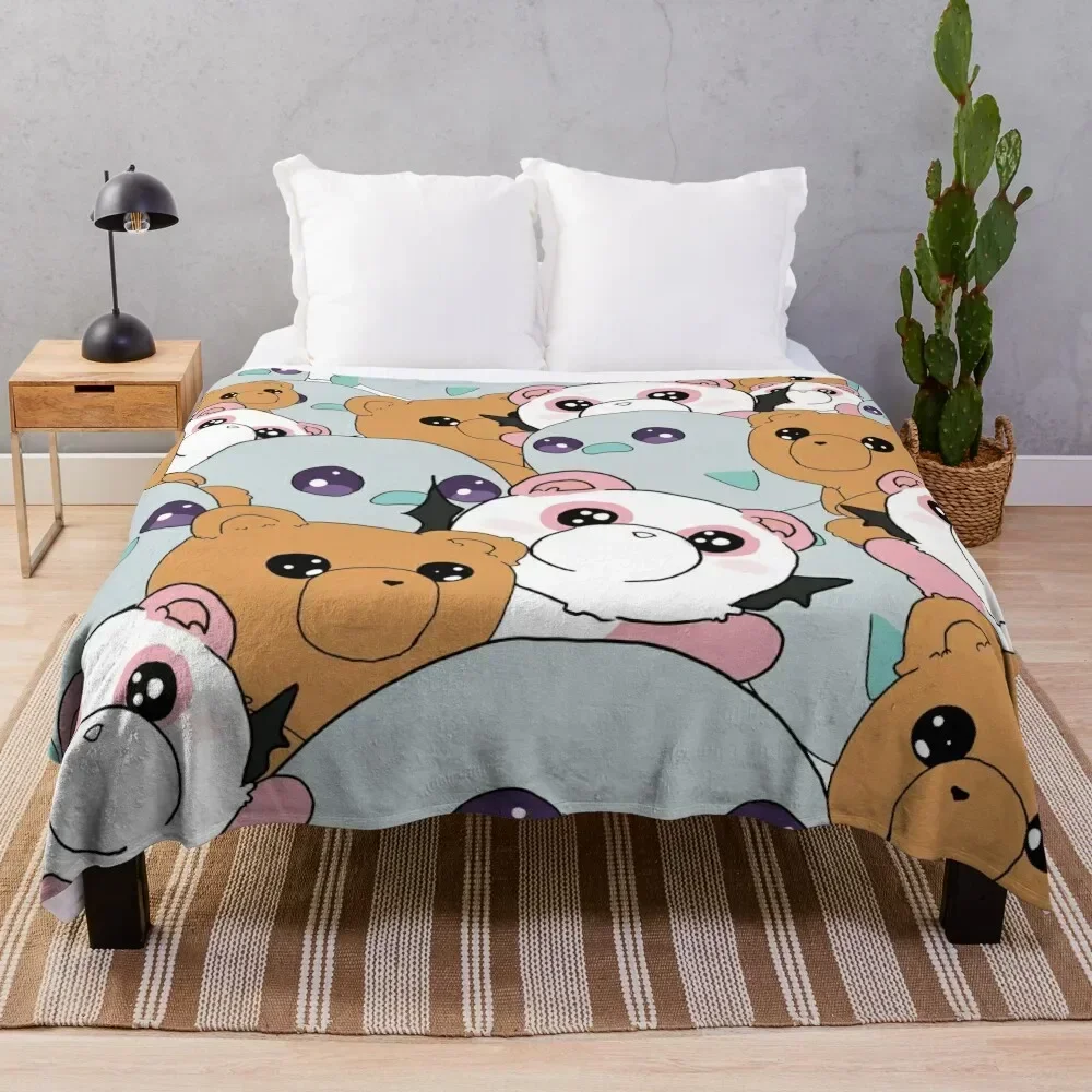 

Cuties of Sleepy Princess in the Demon Castle Throw Blanket Designers blankets and throws anime Blankets