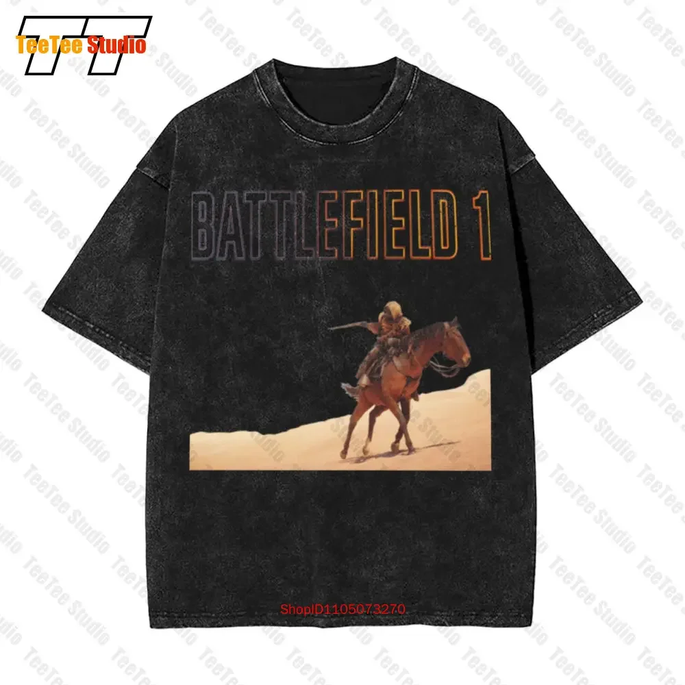 Battlefield 1 Famous Fps Game Logo Vintage Oversized T-Shirt 92G8