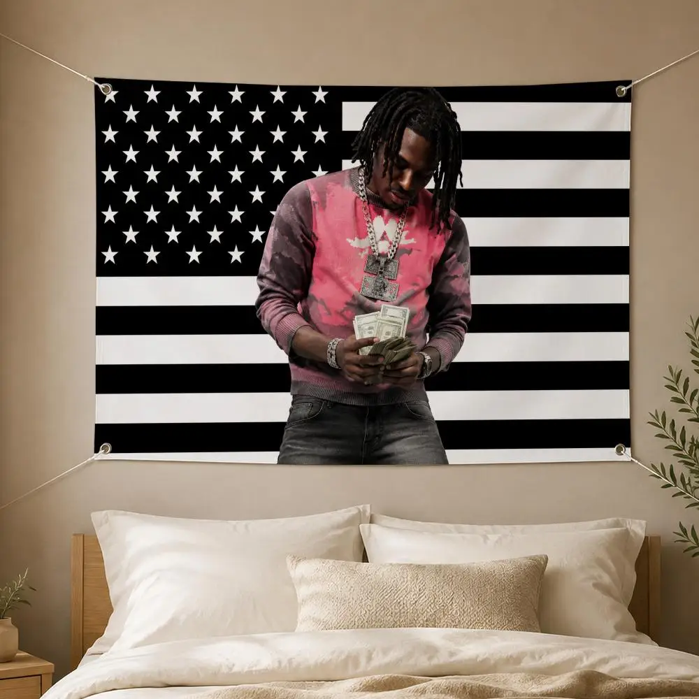 Music Rap Artist Lucki Camel Jr Flags Decorative Flag Banner for Garden Yard Lawn Outdoor Home Party Wall Decor