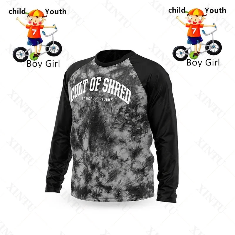 Loose Rider Youth Jersey Motocross Kids Jersey ATV Racing Sportswear BMX Enduro Mountain Bike Breathable Boys Girls Shirts