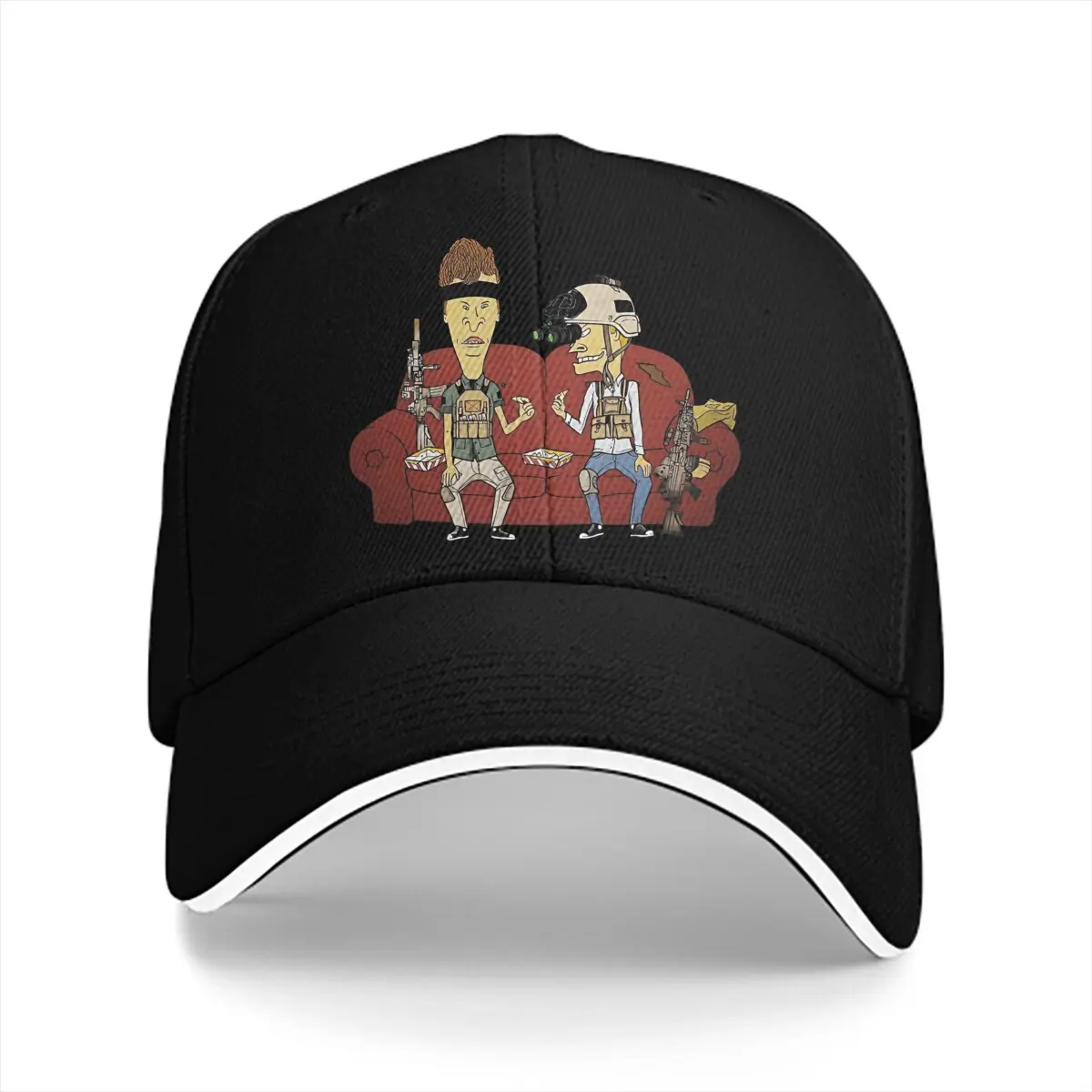 Washed Men's Baseball Cap Operator Trucker Snapback Caps Dad Hat Beavis and Butt-Head Golf Hats