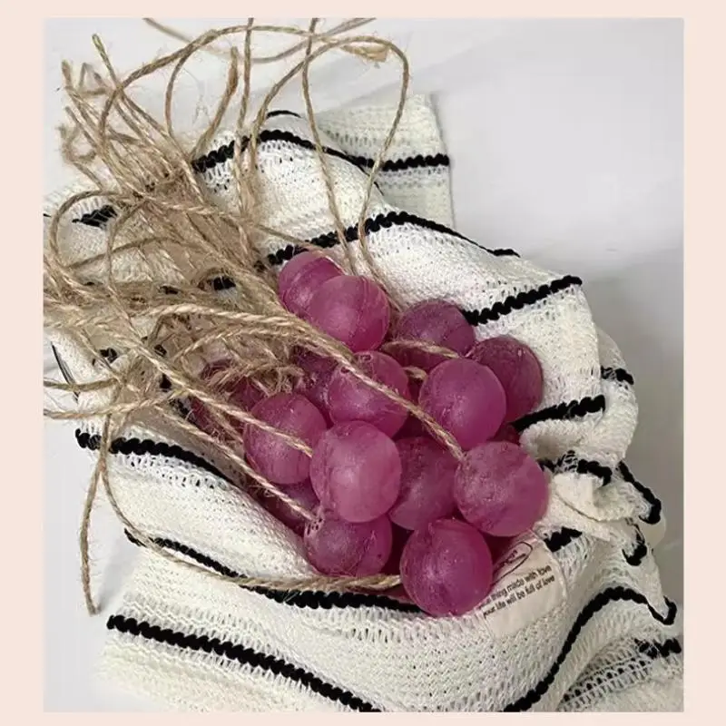 Handmade Candle Mould Ice Storage Box Easy To Demould Kitchen Party Home Tools Silicone Grape Ball Soap Molds
