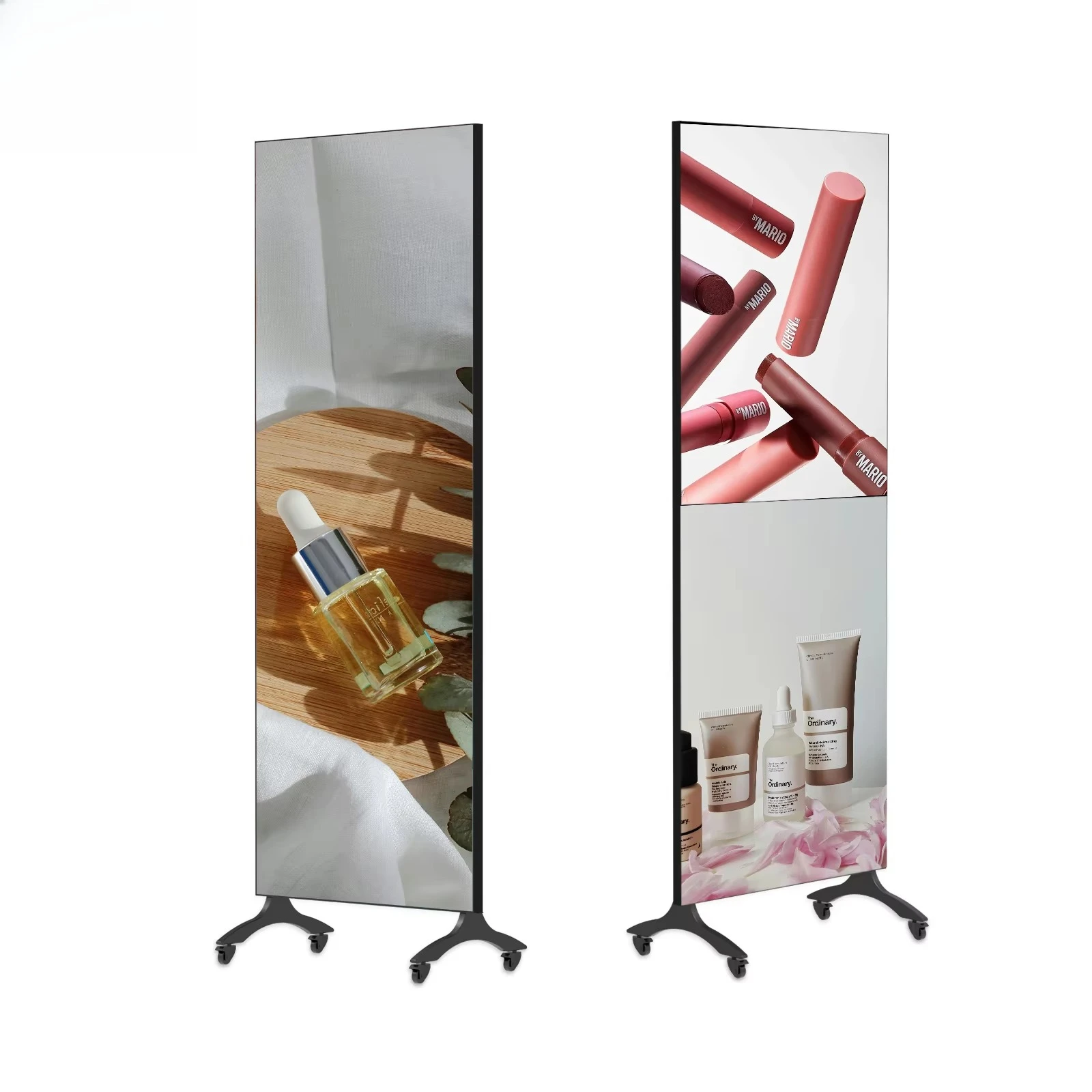 Frameless Full Screen 16:9 Digital Signage Kiosk P1.2/3.91 Commercial Advertising Player with Built-In CMS and Android OS