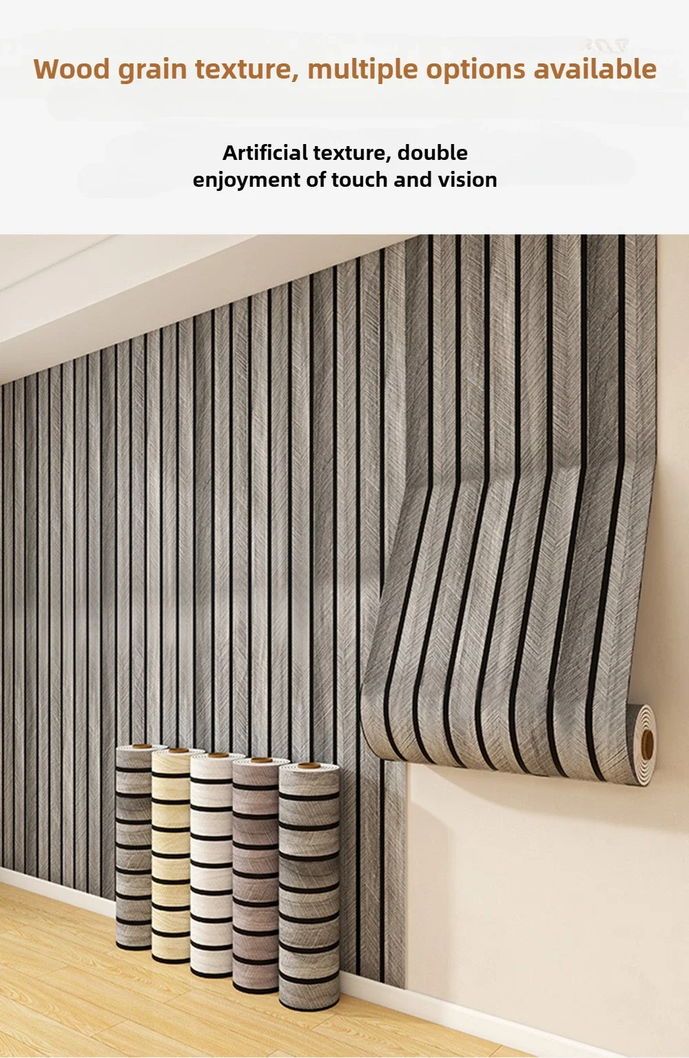 Dicke braune Gitter-Tapete zum Abziehen und Aufkleben, kariertes Design, wasserdicht, feuchtigkeitsbeständig, für Wände, Decken, Heimdekoration, DIY-Raumgestaltung – Detail 7