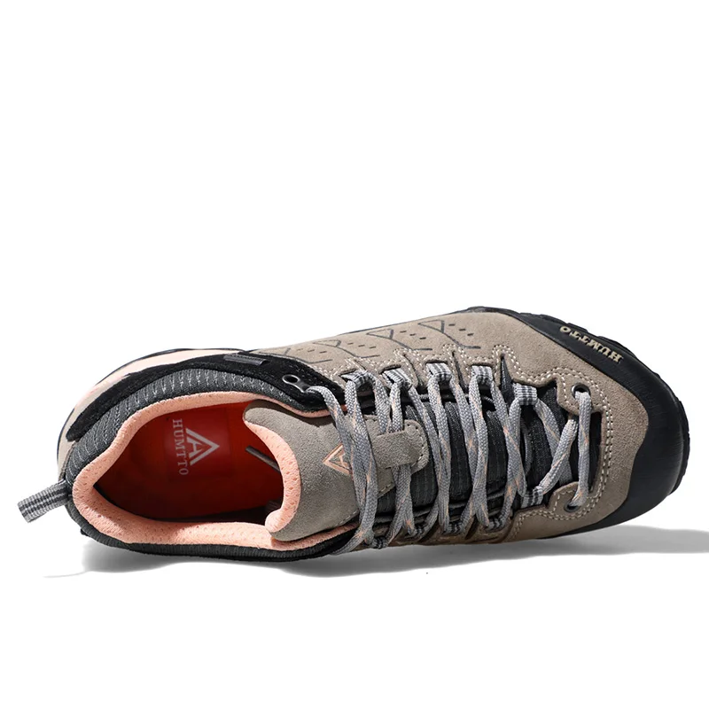 HUMTTO Hiking Shoes for Women Winter Waterproof Luxury Designer Climbing Trekking Womens Shoes Leather Casual Woman Sneakers