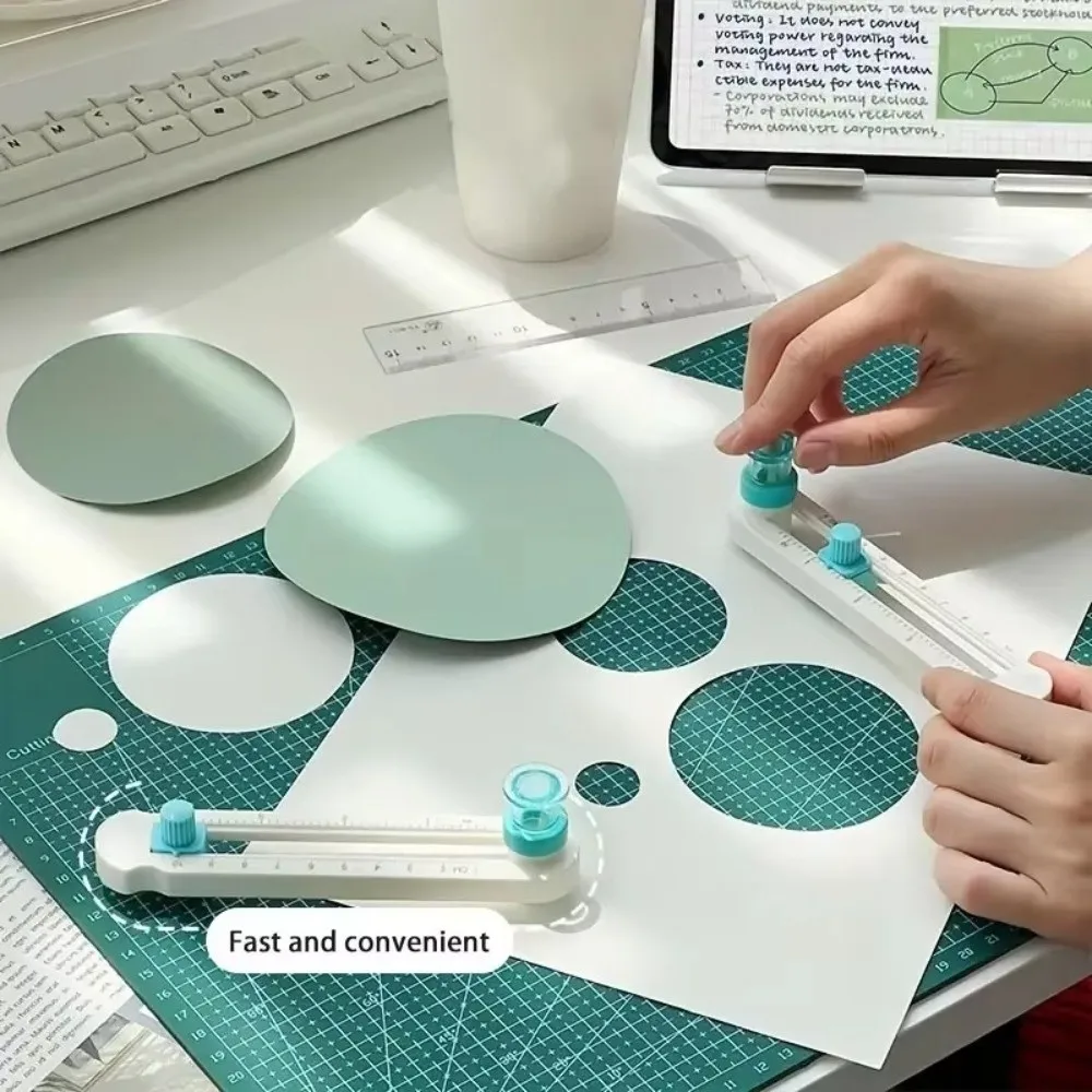 New 360 Degree Durable Paper Trimmer Multifunctional Home DIY Round Gauge Rotary Circle Tool Rotating Compass Cutting Tool