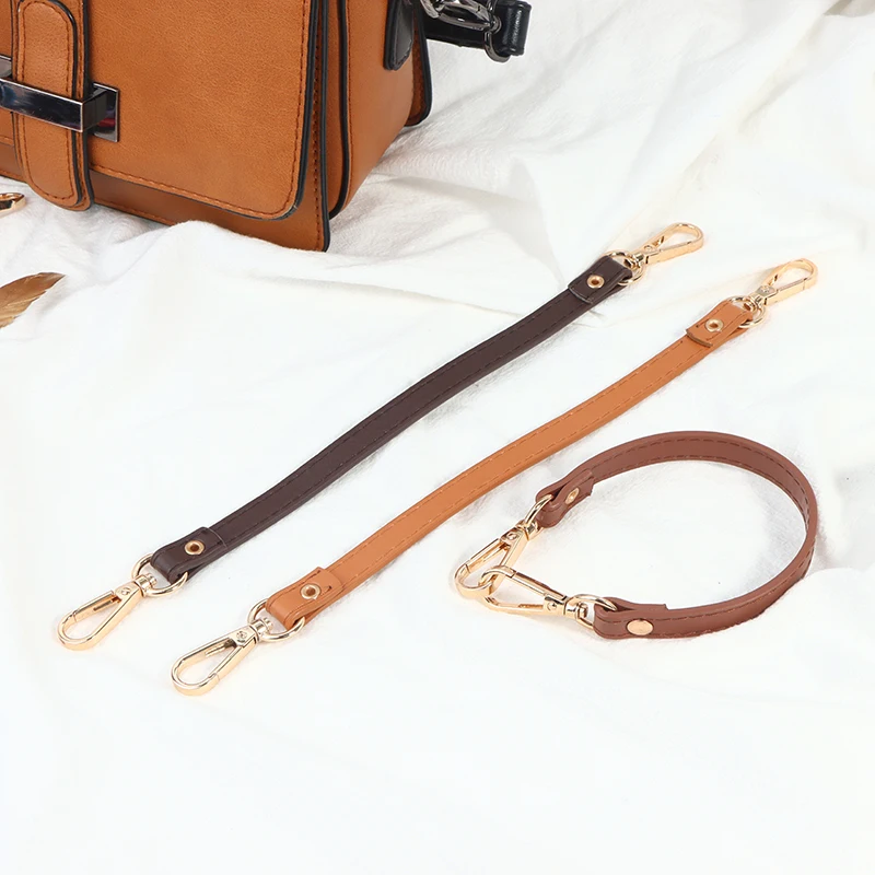Asa de bolso de cuero Pu para mujer, correa de bolso corta reemplazable, correa de hombro, Asa de cinturón, accesorios de bolso de moda, 28Cm