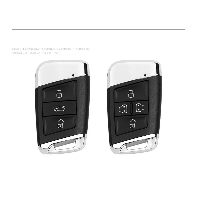 Zinc Alloy Car Smart Remote Key Case Bag Cover Holder Shell Fob For Skoda Superb A7 Karoq Kodiaq 2020 2021 Keychain Accessories - view 2