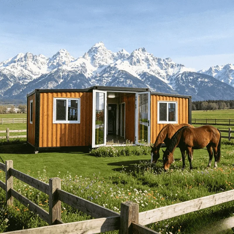 40ft Modular Foldable Container House Prefab Tiny Home Portable Mobile Office Living Quick Build