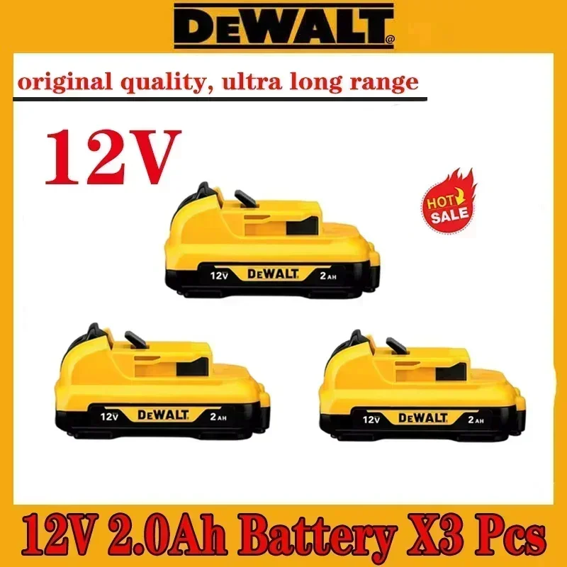 2Ah 12V Volt Max Lithium Ion Battery Replacement for DeWalt DCB120 DCB123 DCB122 DCB127 DCB124 DCB121 Rechargeable Batteries