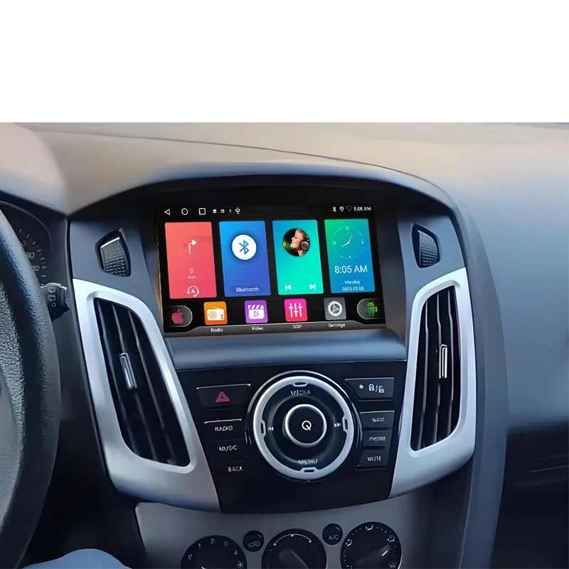 Android 15 Autoradio Voor Ford Focus 3 Mk 3 2011 2012 2013 2014 2015-2019 GPS Navigatie Android Auto Carplay Wifi Stereo Geen 2din - afbeelding 2