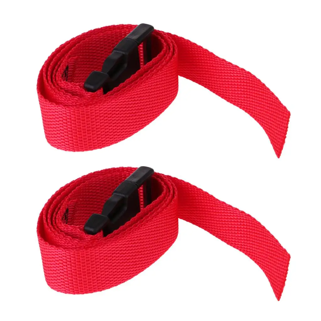 Golf Bag Cart Trolley Webbing Straps Quick Release Strap Luggage Tie Down 1M