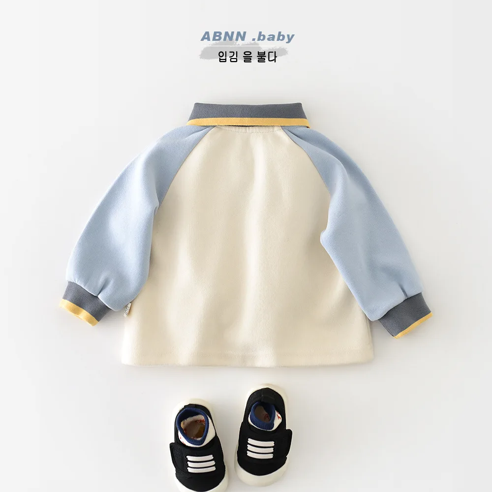 2026 ربيع جديد طفل طويل الأكمام تي شيرت الرضع الفتيان الكرتون التلبيب القمم الفتيات بلوزة غير رسمية القطن طفل قمصان بولو #4