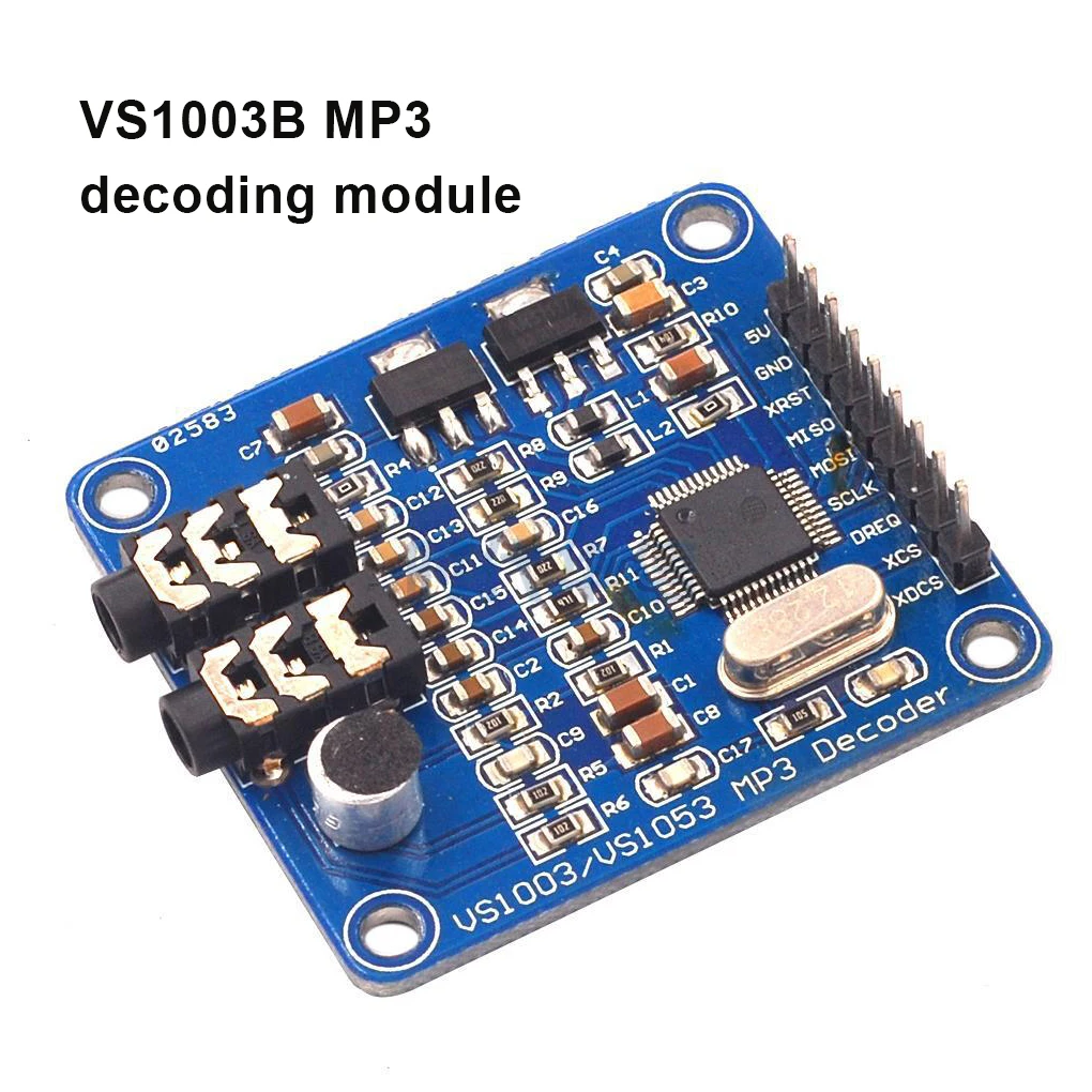 MP3 Module VS1003B STM32 Modules Breakout Board Lightweight Accessory Sensor Excellent Performance Replacement Easy to Install