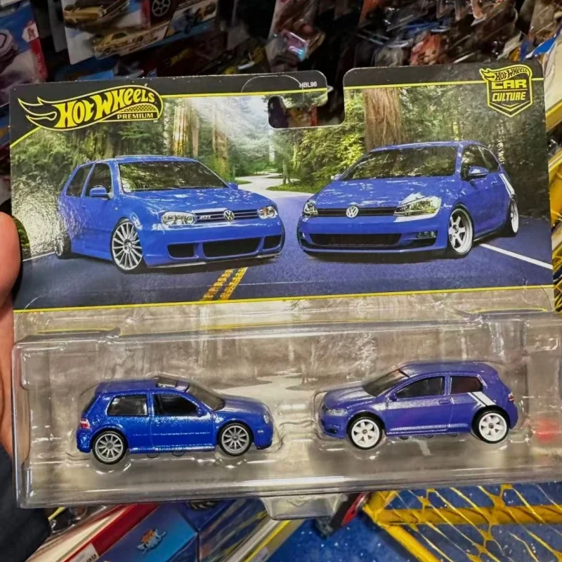 Hot Wheels Premium Car Culture Back To The Future Volkswagen Golf Ford Anglia Exclusive 2-Pack Hbl96 Toy Gift Model Car