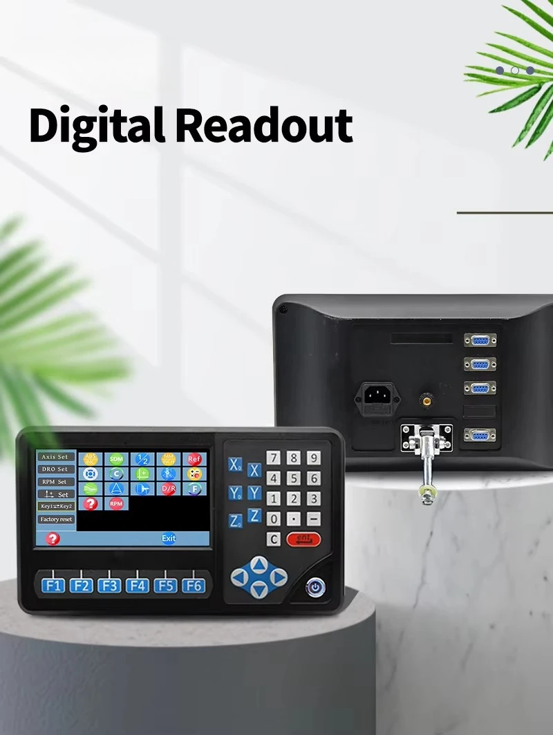 2 Axis /3 Axis DRO Digital Readout Display Linear Glass Scale Encoder Optical Grating Ruler for Lathe Milling Machine