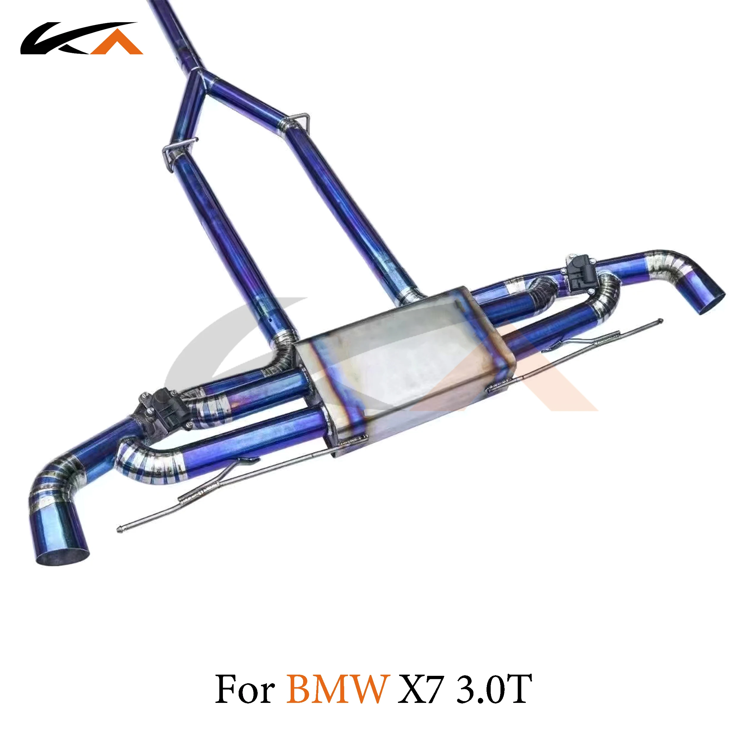 KA Tuning exhaust system titanium catback for BMW X7 G07 performance auto part muffler and valve