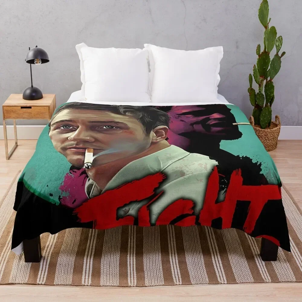 Fight Club Throw Blanket Cozy Light Blanket for Travel Camping Picnic