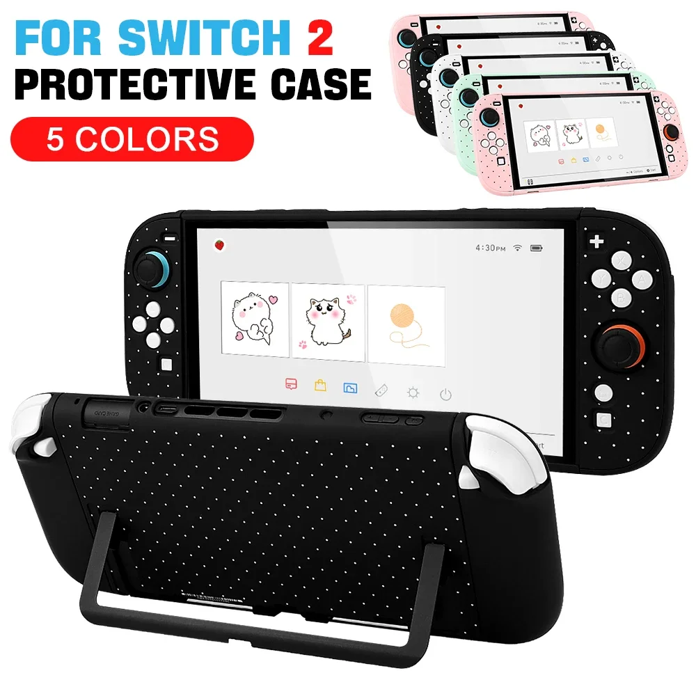 5 Farben für NS Switch 2 Hülle, abnehmbares PC-Gehäuse, hautfreundliche Schutzhülle für NS2 Gaming-Zubehör