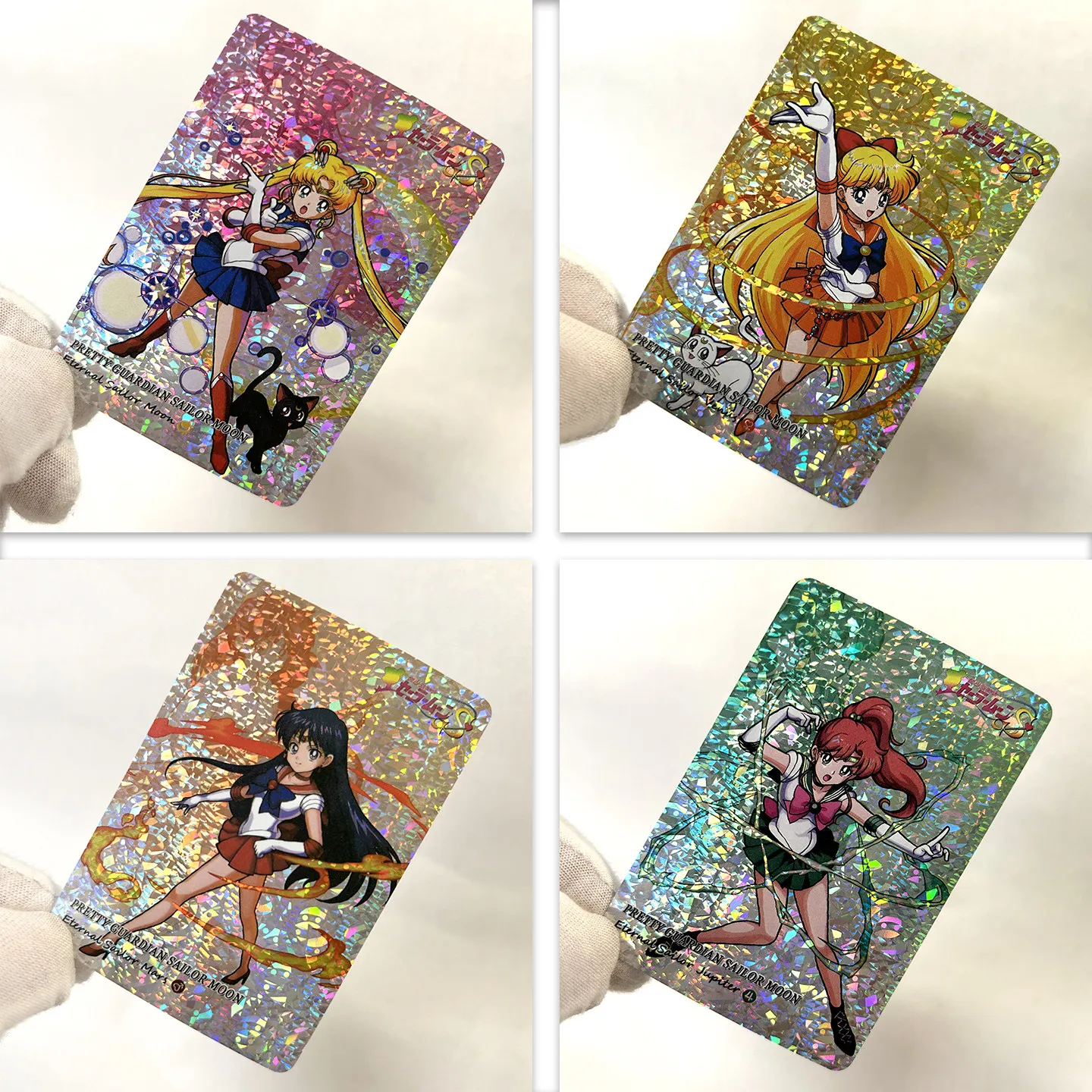 DIY 5pcs/set Sailor Moon Crystal Self Control Collect Signature Trading Flash Card Anime Cartoon Gift view 2