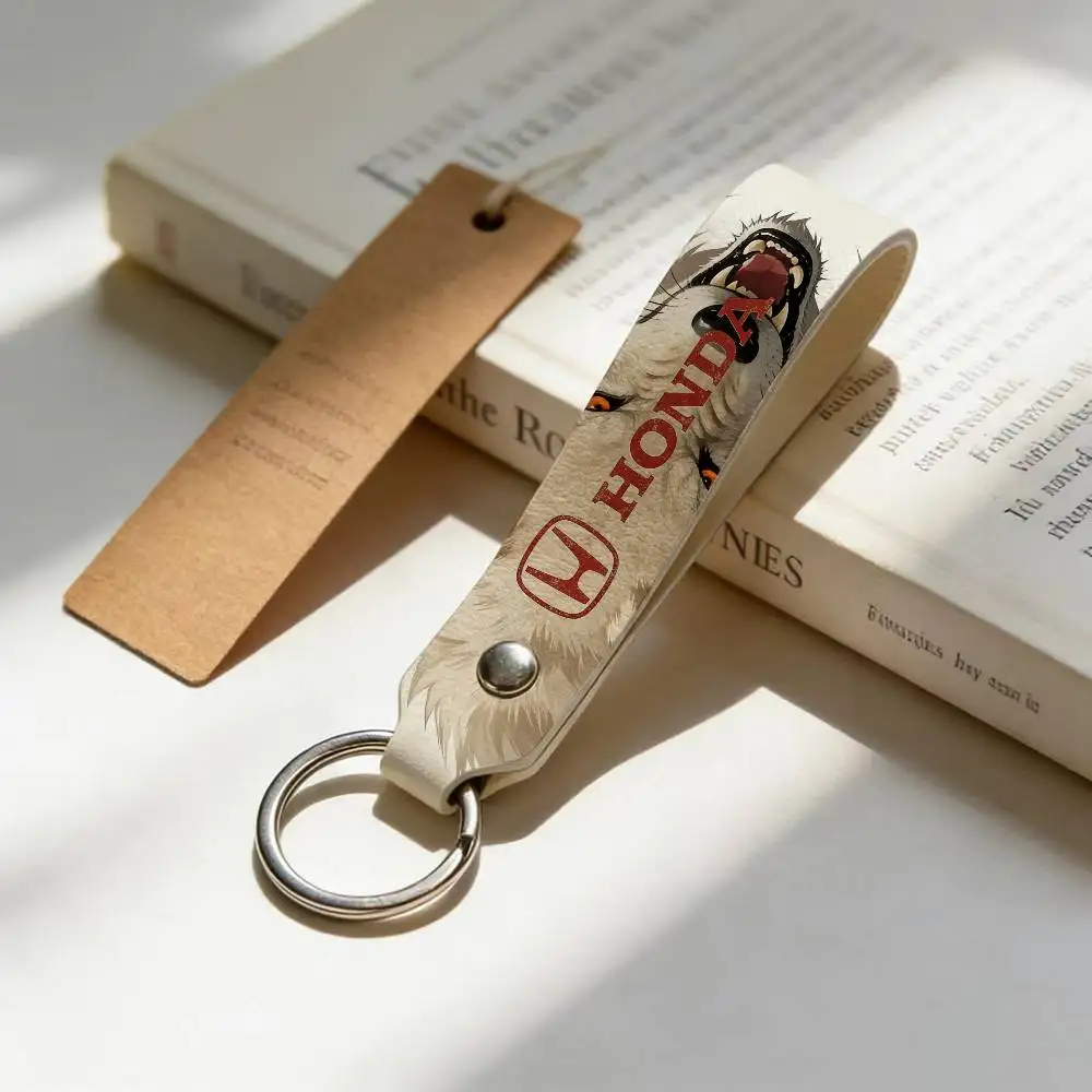 

Брелок для ключей из мягкой искусственной кожи для мотоциклов Honda, легкий держатель для ключей для скутеров и гоночных мотоциклов