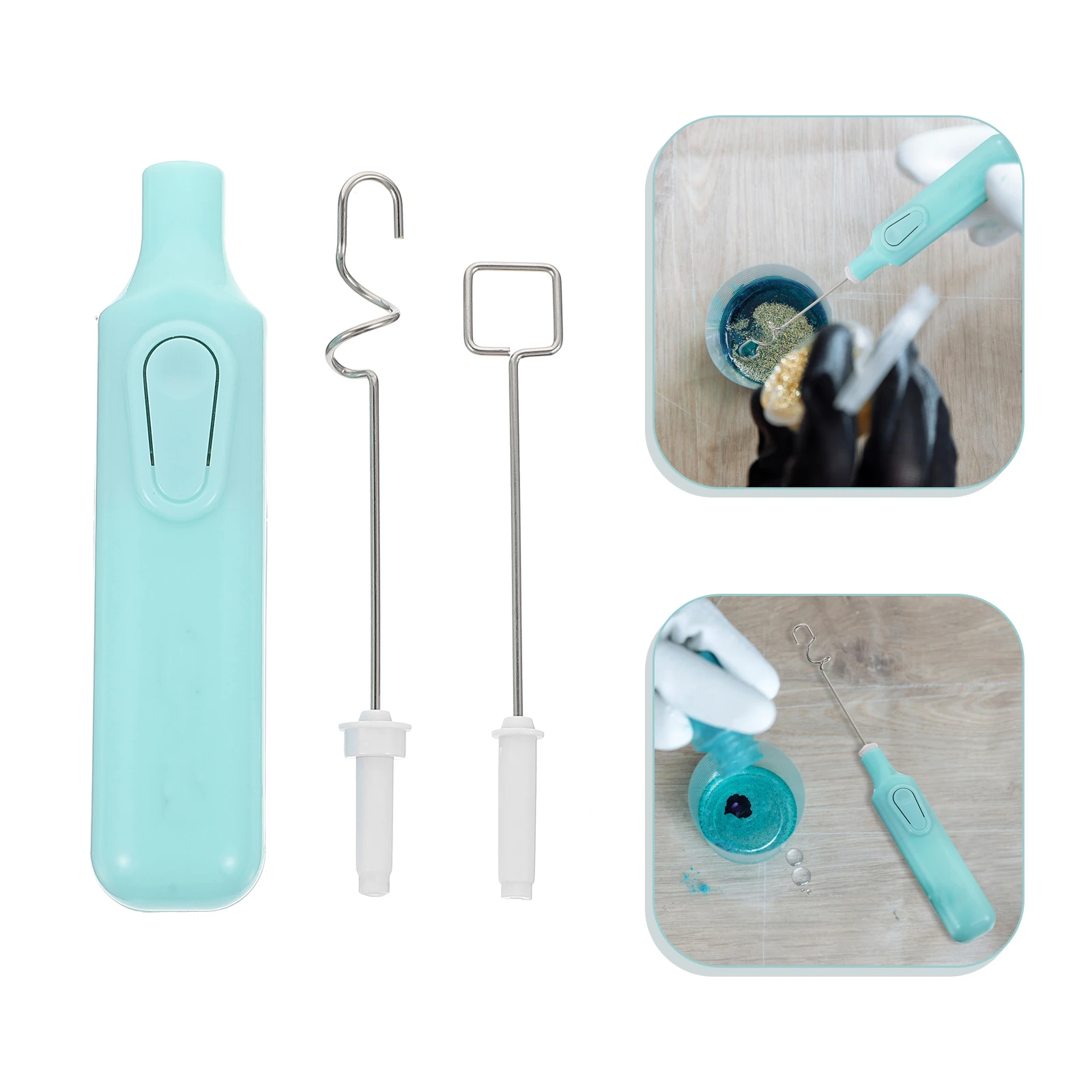 

1 Set Electric Pigment Mixer Fast Stirring Gouache Paints Mixer Portable Toning Tool Replaceable Mixing Head Durable Low Noise