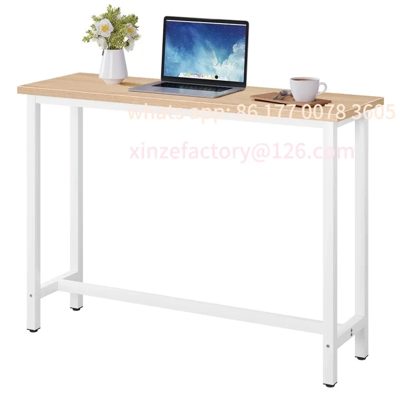 

Customizable Bar Kitchen / Breakfast Dining Coffee Tea Table with Footrest Entrance Table Sideboards for Living Room