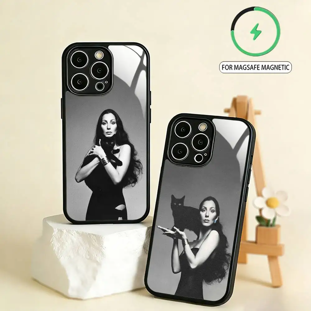 

S-Singer C-Cher Cherilyn Sarkisian Phone Case For iPhone17,16,15,14,13,12,11 Plus,Pro Max Magnetic For Magsafe Wireless Charging