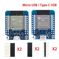 For Wemos Mini D1 ESP8266 ESP32 ESP-32S WIFI Bluetooth CP2104 Development Board Module For Arduino With Pins