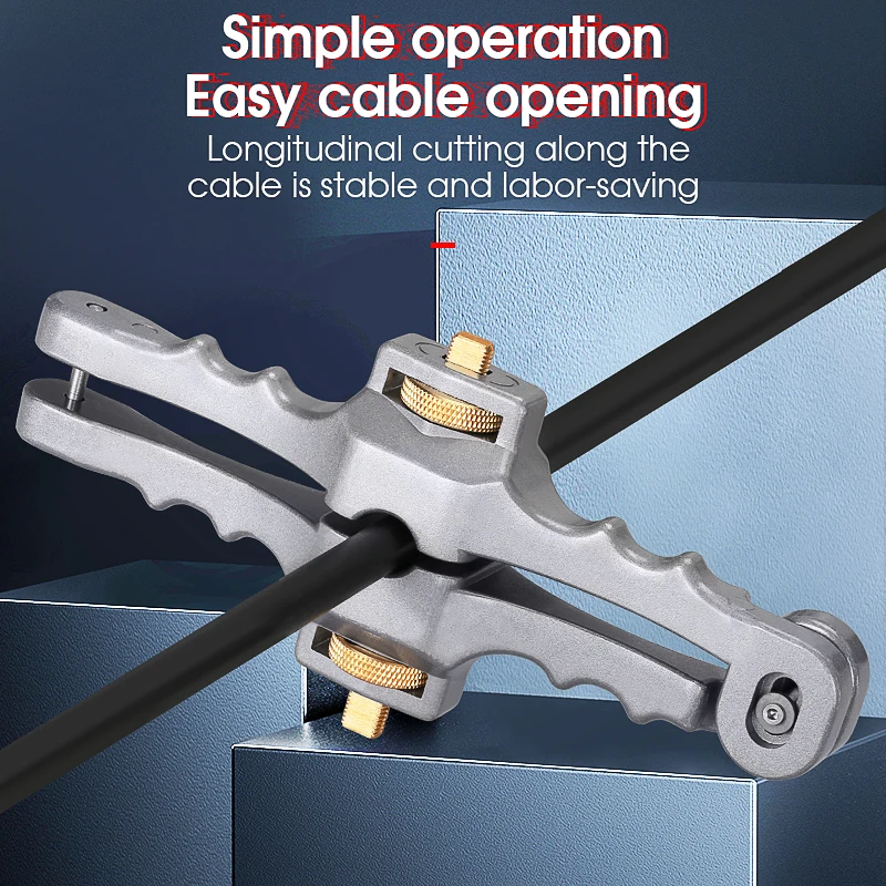 SI-01 Longitudinal Opening Knife 10-25mm Longitudinal Sheath Cable Slitter Fiber Optical Cable Stripper