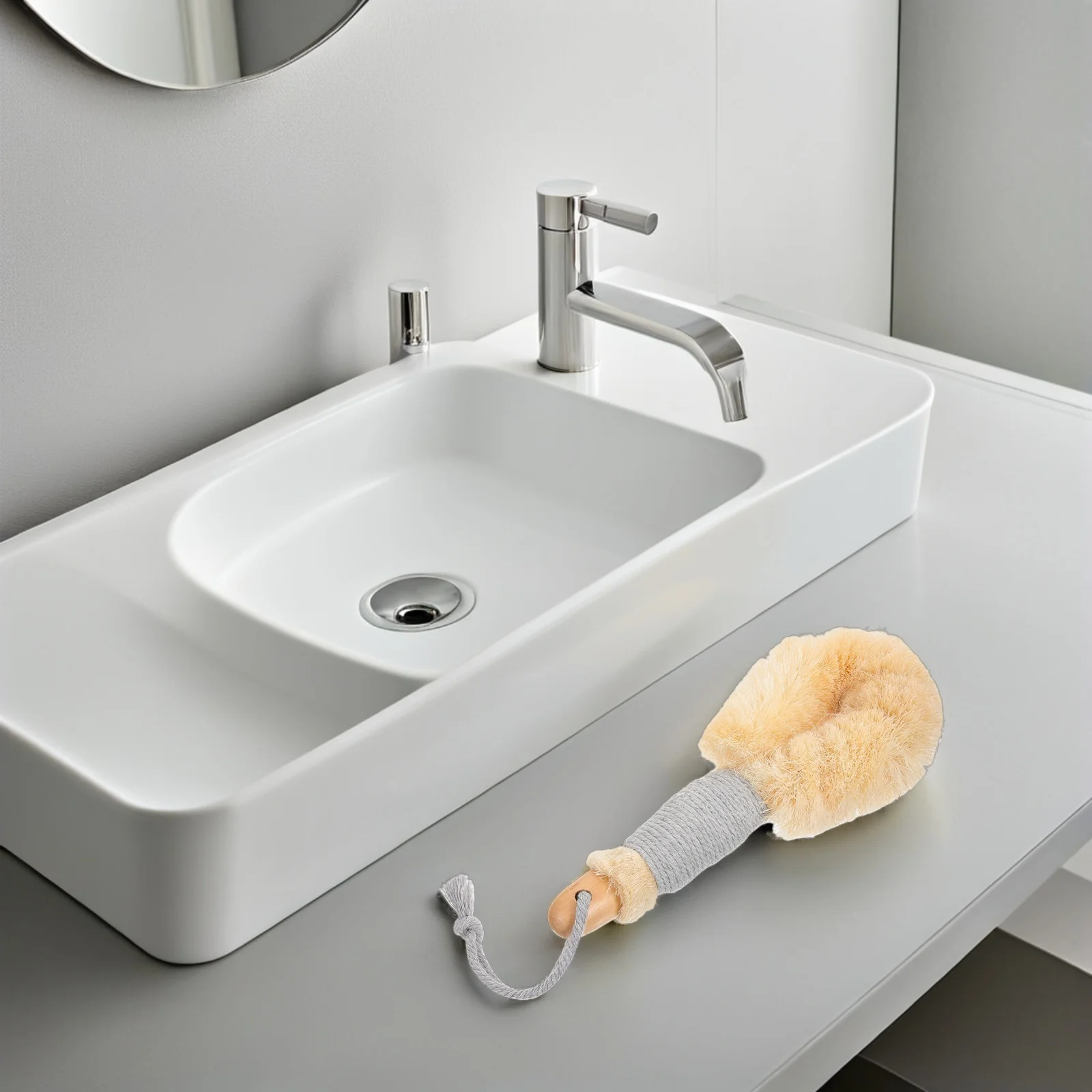 

2Pcs Sisal Bath Brush Exfoliating Body Scrubber Back Washing Brush Shower Back Scrubber Ergonomic Handle Travel Size Comfortable