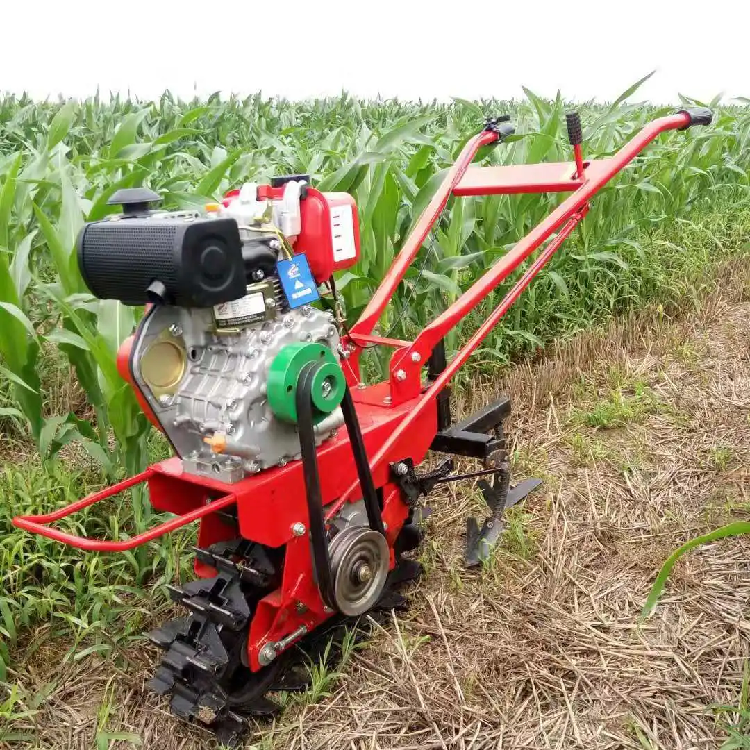 2025 آلة محراث صغيرة المزارع ومحرك الديزل آلة حراثة كهربائية صغيرة ذاتية الدفع مزارع دوارة