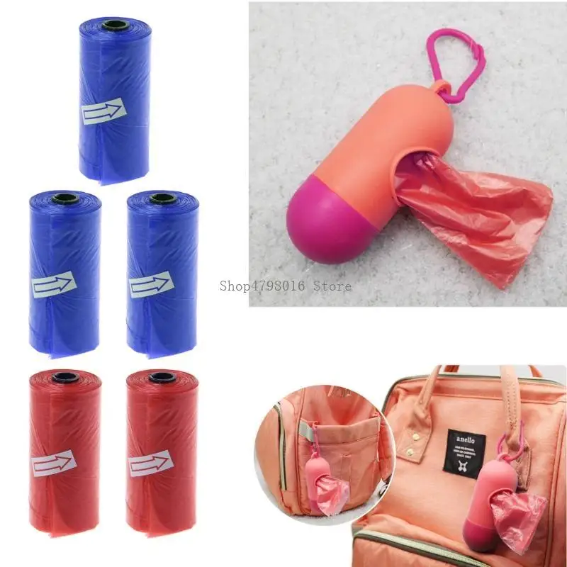 5 أكياس قمامة رول لتخزين نفايات الحفاضات وأكياس الحفاضات المقاومة للتسرب #5