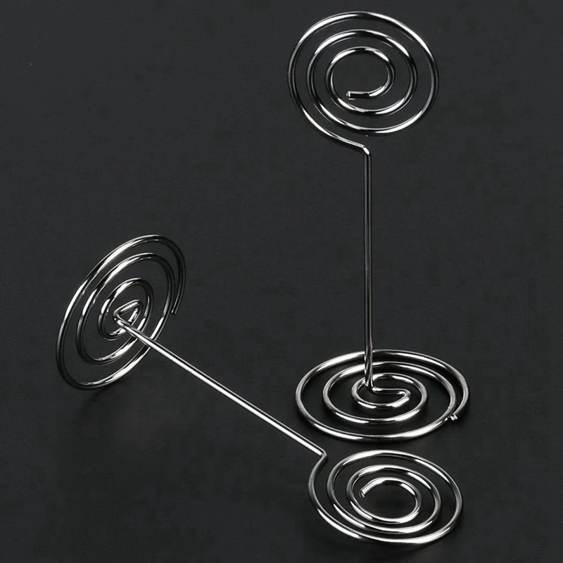 30Pcs Swirl Table Number Photo Holder Stands For Weddings Party Gatherings