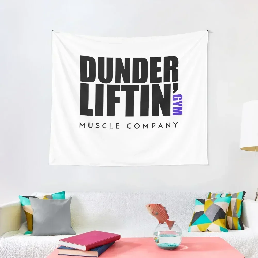 Dunder Lifting Gym Muscle Company Tapestry Decoration Aesthetic Home Decor Accessories Tapestry