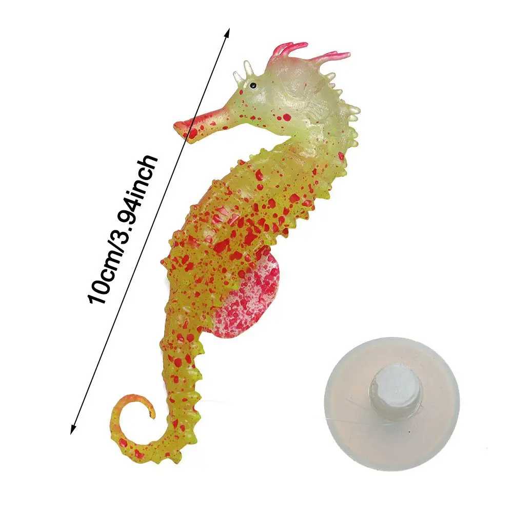 Luminous Fish Tank Toy Aquatic Home Silicone Ornaments Aquarium Decoration Seahorse