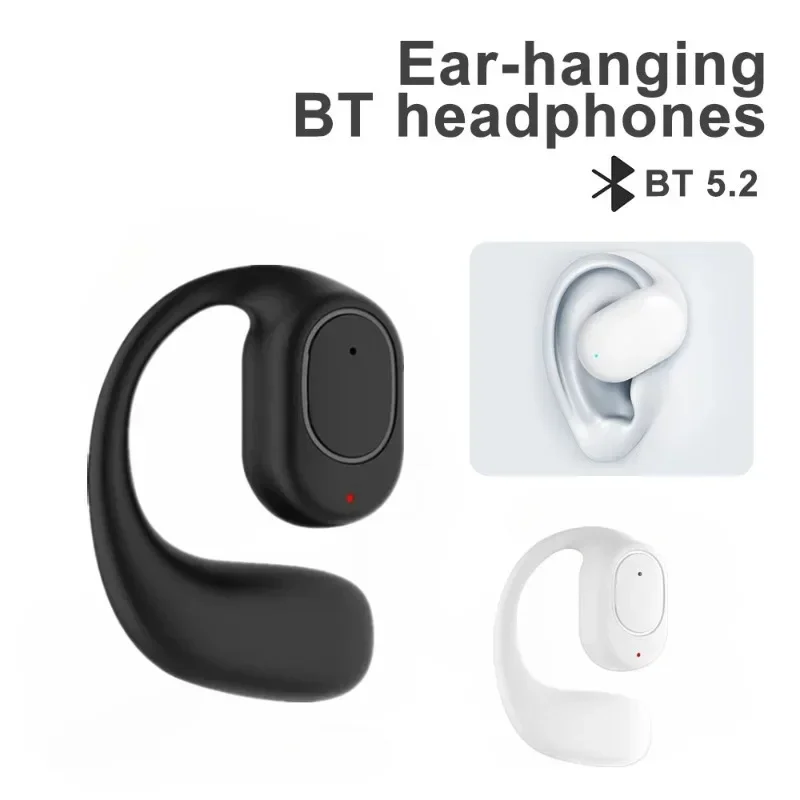 KY2 Single Wireless Earphones Air Conduction OWS Headphone HiFi Ear-Hook Music Sports Noise Cancel Headset For All Smartphones image 2