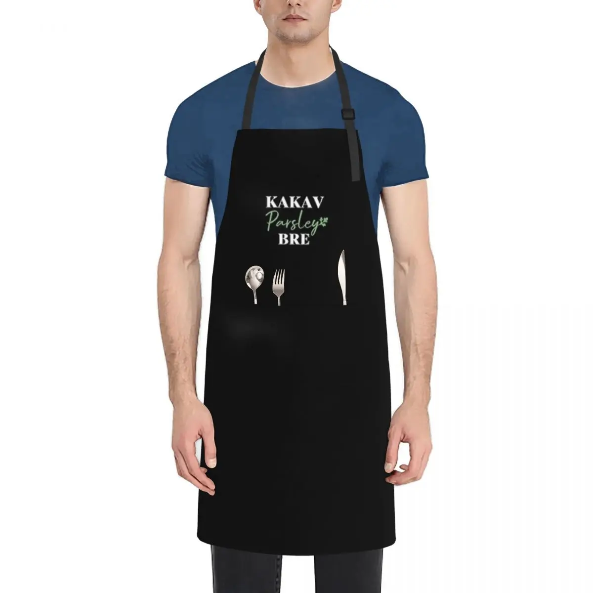 

Kakav Parsley Bre (Printed Apron) Fashion Dacron Kitchen Aprons For Woman Men Chef Work