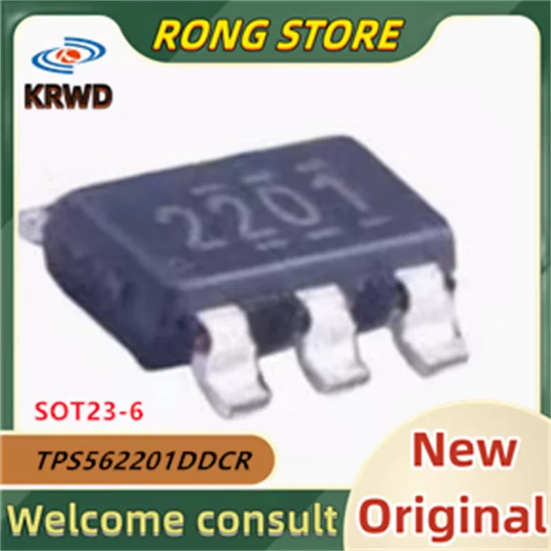 (25PCS) 2201 22OI New and Original Chip IC TPS562201DDCR TPS562201DD TPS562201D SOT23-6 2A output sync SWIFT Buck converter chip