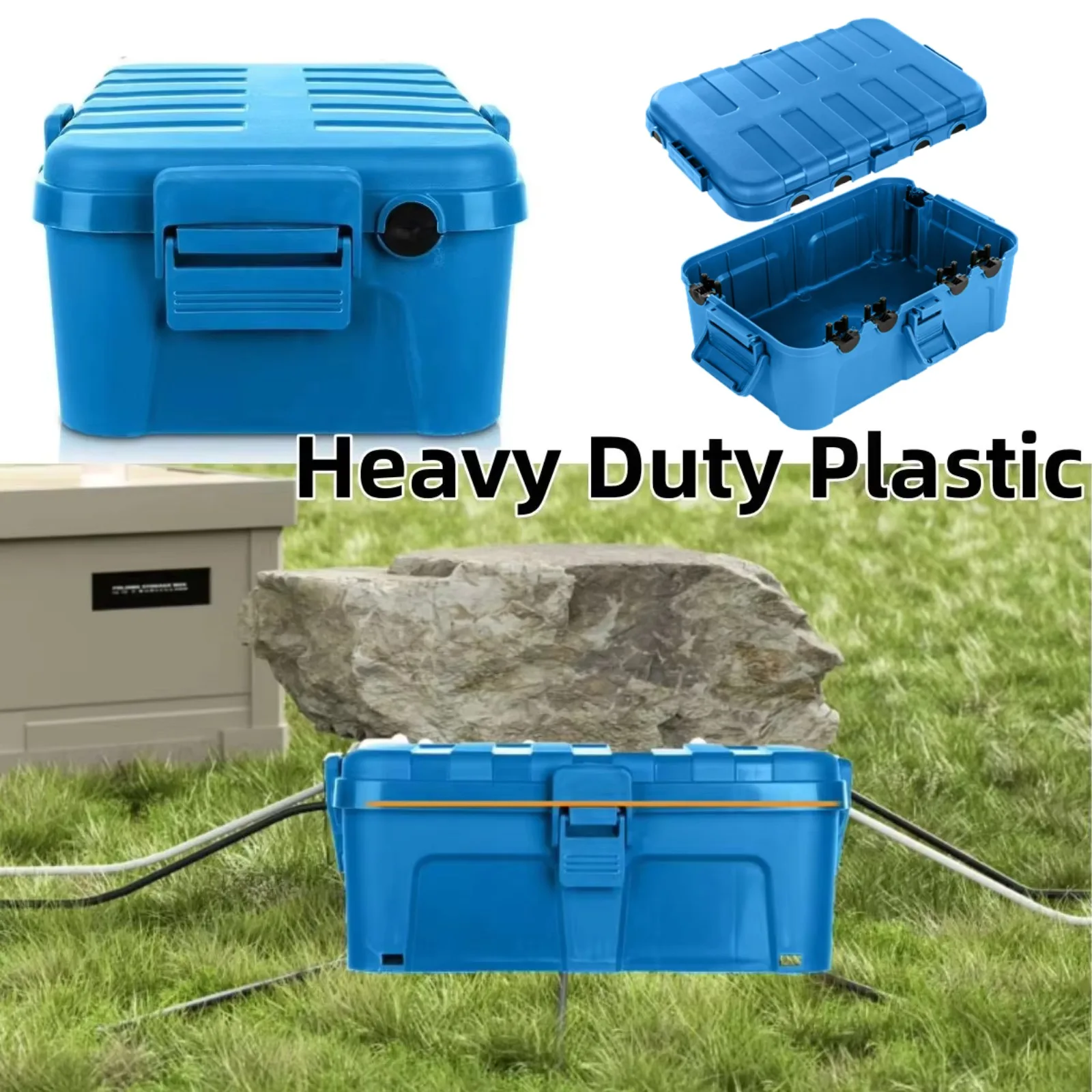 Extra Large Waterproof Electrical Box Weatherproof Outdoor Junction Box for Power Strips Plugs Timers Holiday Light Decor