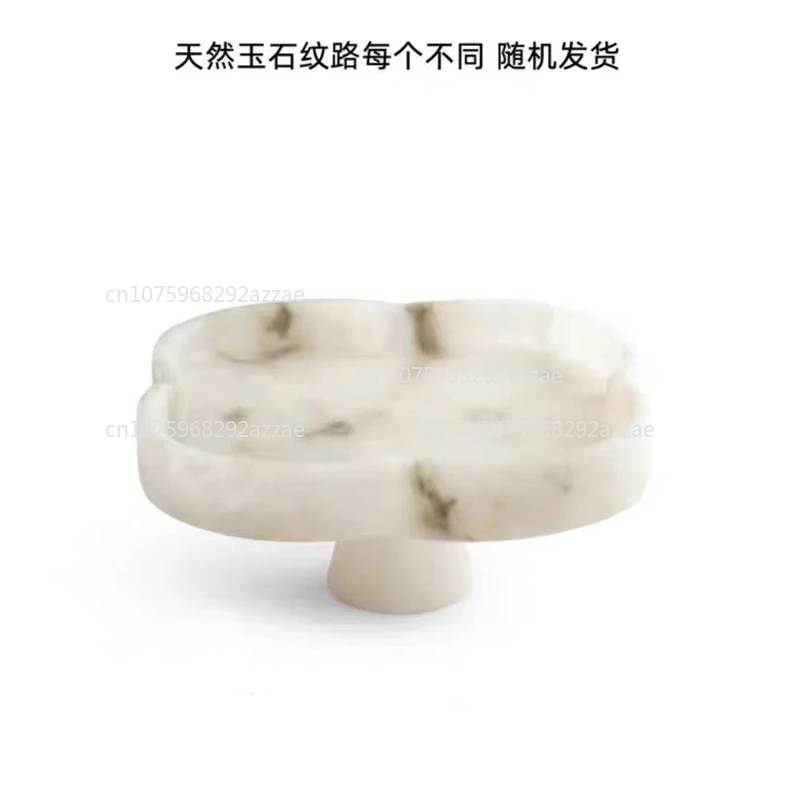 

Современная новая китайская мраморная тарелка с фруктами, нефритовый поднос, украшение, украшение