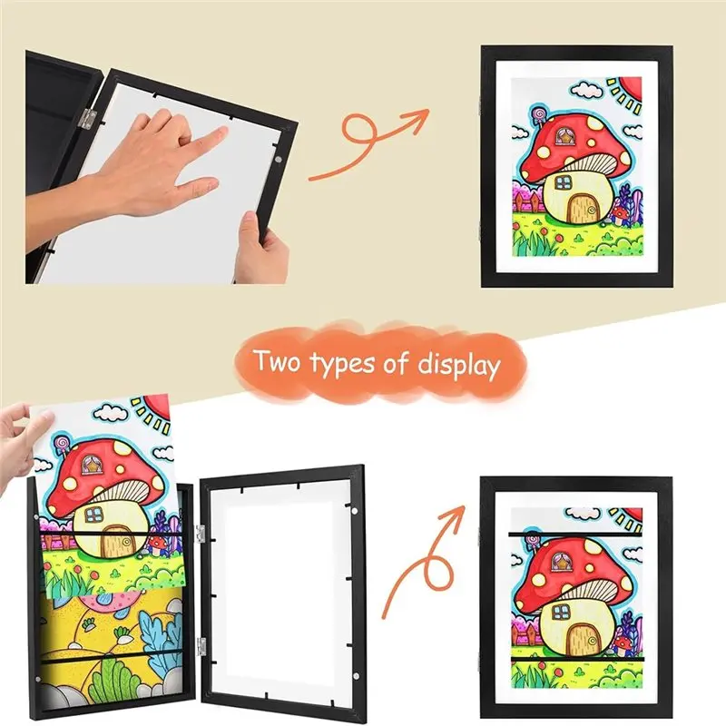 ABAE-21X 15X 4Cm Front Opening Artwork Display Holds 100 Drawings 3D Picture & Craft Storage