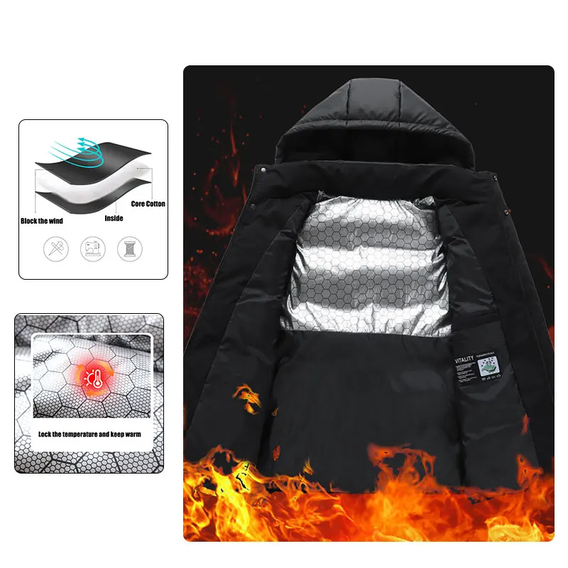 Esporte correndo colete quente dos homens ao ar livre à prova de vento quente removível chapéu masculino com capuz outono inverno sem mangas jaqueta confortável colete quente
