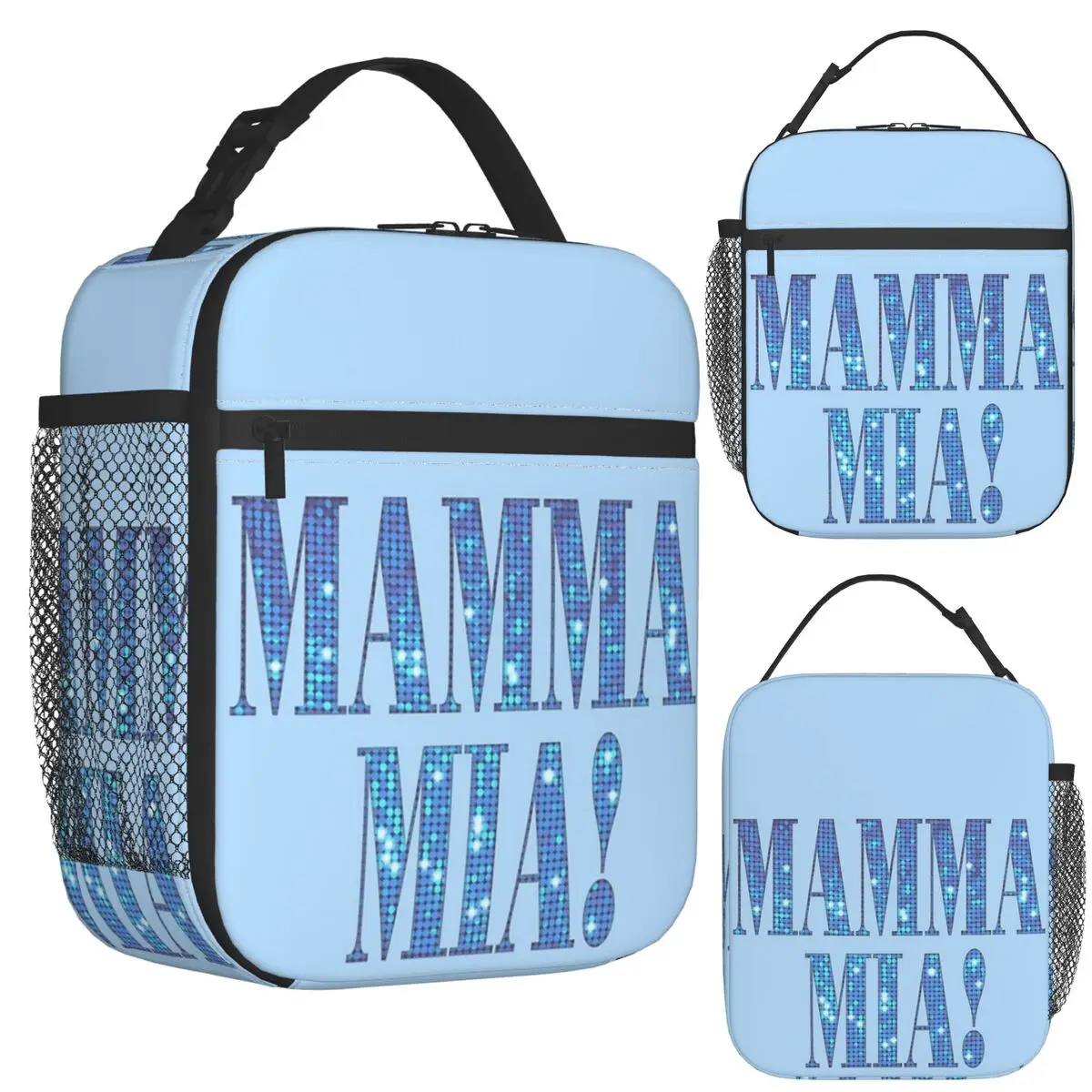 

Mamma Mia -disco Insulated Lunch Bag for School Bento Storage Food Boxes Portable Container Cooler Thermal Lunch Box Tote