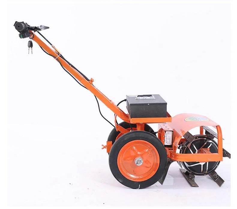 Multifunctional hand-pushed agricultural engineering equipment Lithium battery small cultivator Soil loosening and weeding