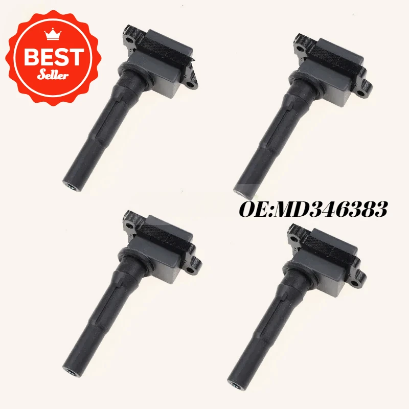 Set Of 4 PCS High Performance Ignition Coil MD346383 For Mitsubishi Minicab 0.7L 98-11 OE FK0120