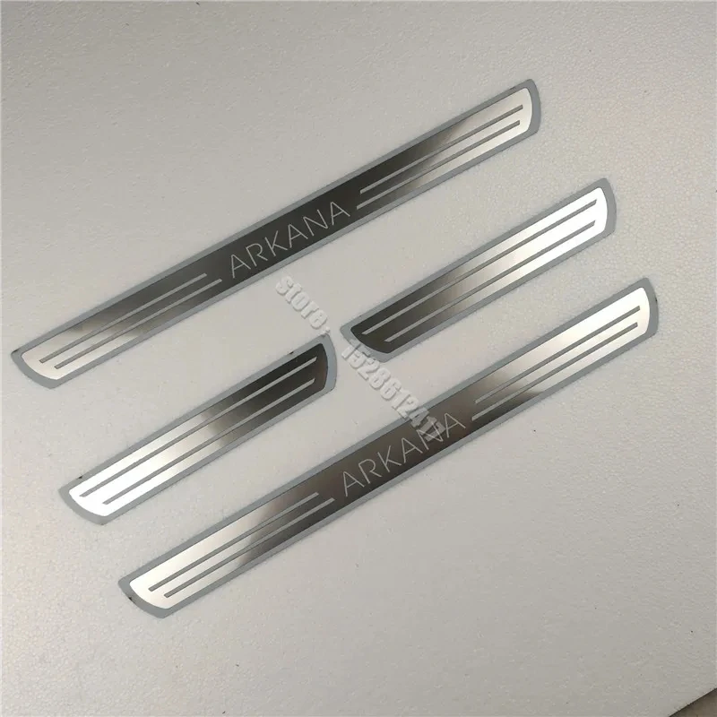 

Для Renault ARKANA XM3 2019 2020 2021, наклейка из нержавеющей стали, накладка на порог, защита порога, накладка на педаль, автомобильные аксессуары