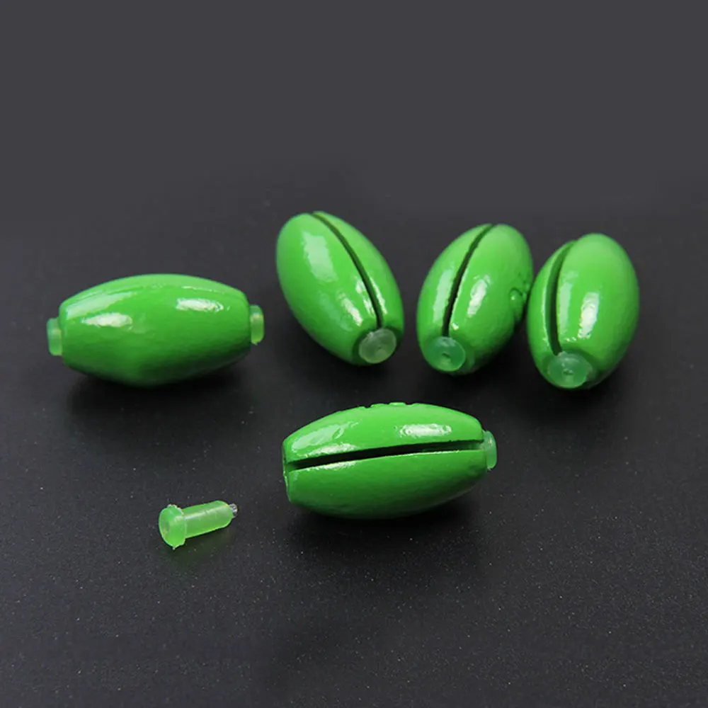 أوزان بيضة الصيد الرصاص الغطاسون القابلة للإزالة البيضاوي سبليت النار ثقالة زلة دودة الوزن تكساس كارولينا تلاعب باس صيد السمك عدة