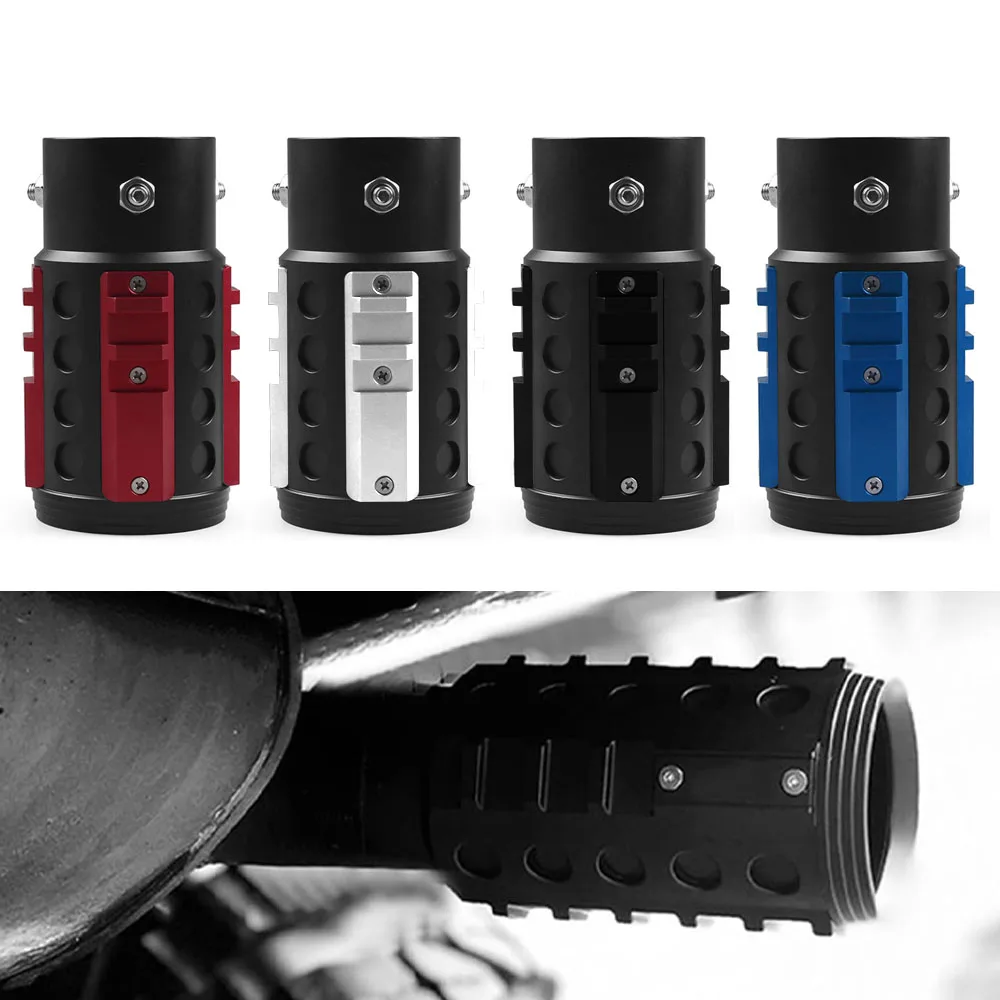 

Universal Car Rear Exhaust Tail Pipe Muffler Tip End Fit for 1.5"-2.5" Pipe Aluminum Black/ Red/ Blue/ Silver
