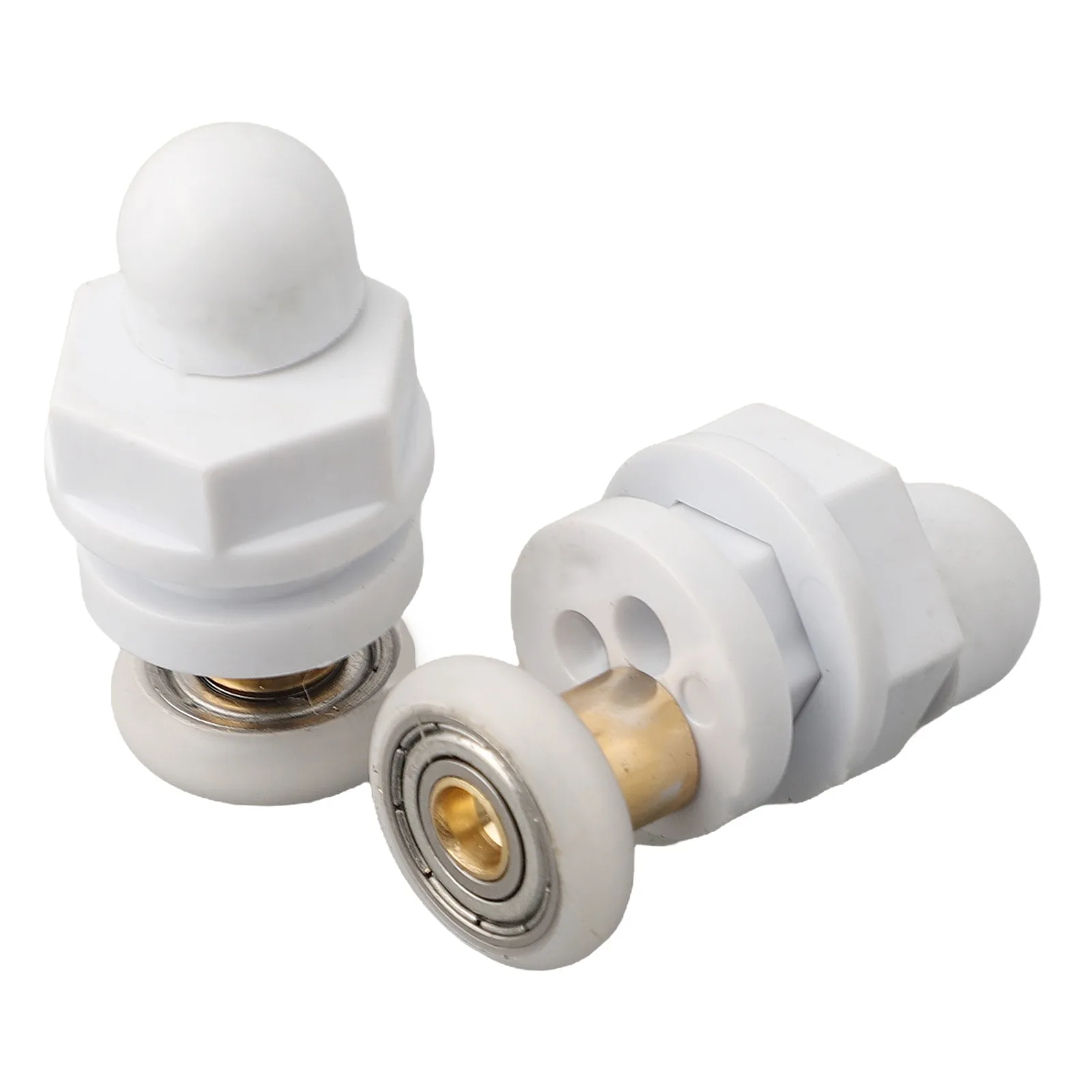 

Ролики для душевых кабин, колесики для душевых дверей, для стеклянных дверей 4-8 мм, 4 шт., диаметр колеса 19 мм, размер отверстия 15-17 мм, 23 мм, 25 мм